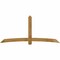 Ekena Millwork Bellingham Rough Sawn Timber Gable Bracket, Western Red Cedar, 108"W x 49"H x 4"D x 6"F, 11/12 Pitch GBW108X49X0406BEL00RWR - alternate 1